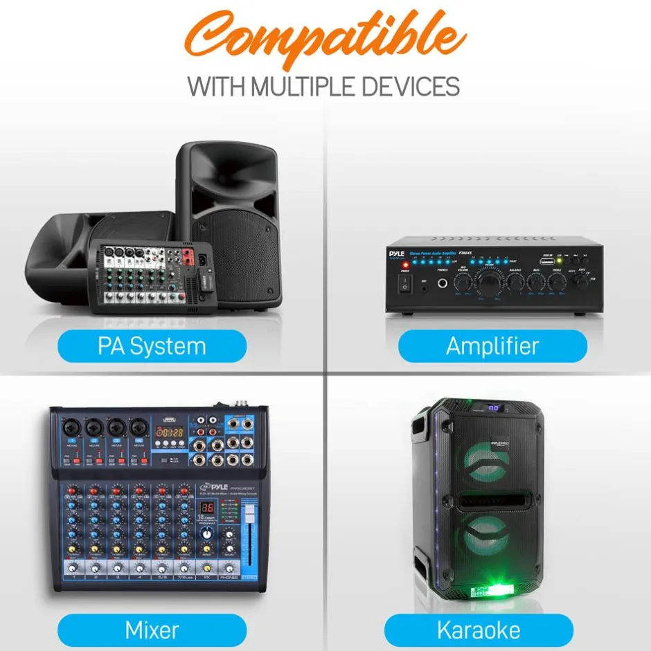 Vhf 2-Ch. Wireless Microphone System Kit<Pyle Best