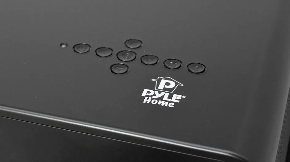 Video Projector 1080p HD, 120" Screen, Built-in Speaker, USB, HDMI<Pyle