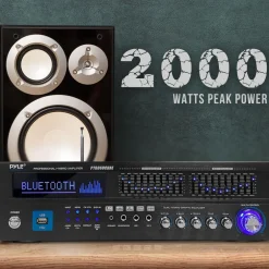 2000W Bluetooth 6-Channel Home Amplifier - Wireless Streaming, USB/AUX/RCA<Pyle Clearance