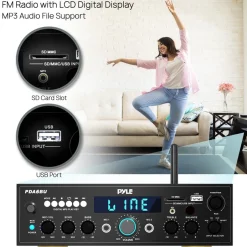 200W Bluetooth Home Stereo Amplifier with FM & USB<Pyle Outlet