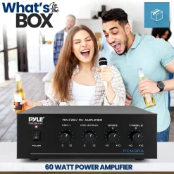 60W Bluetooth Power Amplifier with USB SD FM Radio<Pyle Sale