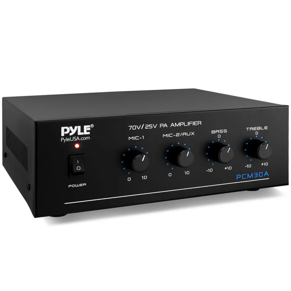 60W Bluetooth Power Amplifier - Wireless Streaming, LED Display, RCA Inputs<Pyle