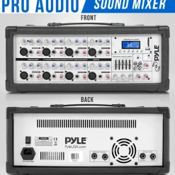 800W Bluetooth Stage Mixer - Pro Audio Sound, MP3/USB/SD, LCD Display<Pyle Clearance