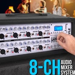 800W Bluetooth Stage Mixer - Pro Audio Sound, MP3/USB/SD, LCD Display<Pyle Clearance