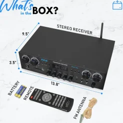 800W Bluetooth Stereo Amplifier with FM Radio & USB<Pyle Discount