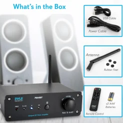 100W Bluetooth Stereo Amplifier - Hi-Fi Sound, USB Connection, Compact Design<Pyle New