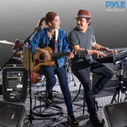 600W 8-Ch Bluetooth PA Speaker Kit, Dual 8