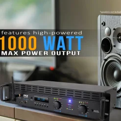2000W 2-Channel Bluetooth Pro Audio Amplifier with LCD<Pyle Outlet