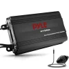 800W 4-Channel Marine Amplifier Waterproof RCA Input Volume Control<Pyle