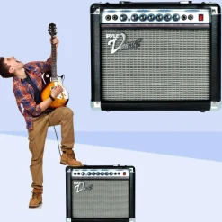 60W Guitar Amplifier, Powerful Sound, 3-Band EQ, Overdrive<Pyle Best