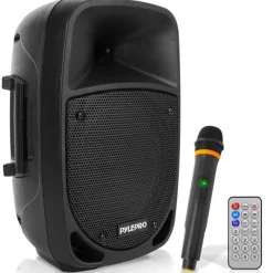 800W Portable Bluetooth PA Speaker, Rechargeable, UHF Mic, 8" Subwoofer<Pyle Best