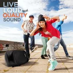800W Portable Bluetooth PA Speaker, Rechargeable, UHF Mic, 8