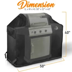Waterproof BBQ Grill Cover, UV Resistant 600D Polyester, 50"<SereneLife Best