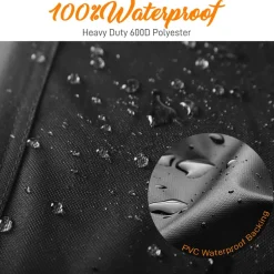 Waterproof BBQ Grill Cover, UV Resistant 600D Polyester, 50