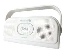 Waterproof Bluetooth Speaker, Hands-Free Calls, IPX7, White<Pyle Best