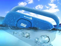Waterproof Bluetooth Speaker, Hands-Free Calls, IPX7, White<Pyle Best