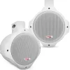 Waterproof Marine Speakers 200W ABS Construction White<Pyle Hot