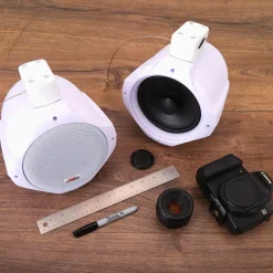 Waterproof Marine Speakers 200W ABS Construction White<Pyle Hot