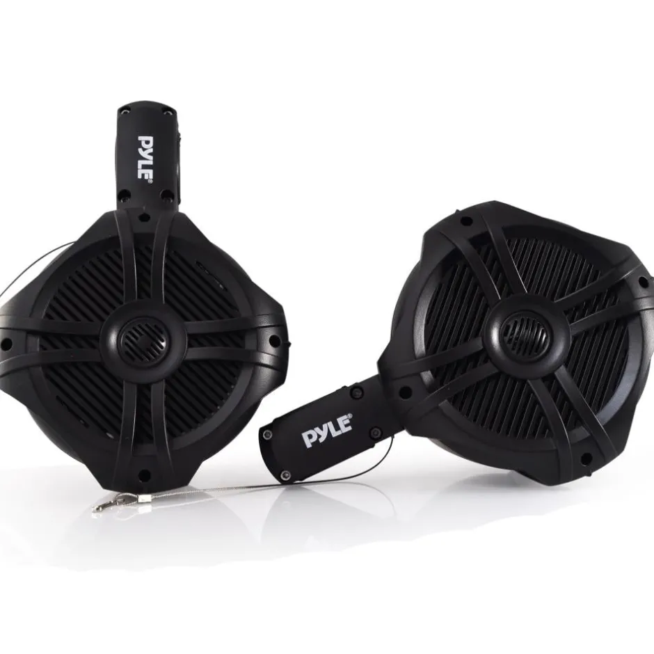 Waterproof Marine Speakers 260W LED Lights 8" Dual Subwoofer<Pyle Discount