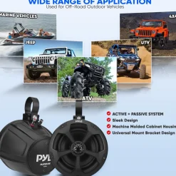 Waterproof Off-Road Speakers 1000W Bluetooth Marine Grade 5.25
