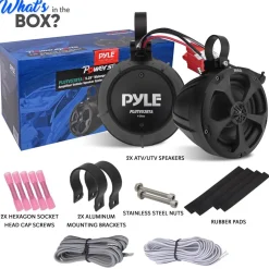 Waterproof Off-Road Speakers 1000W Bluetooth Marine Grade 5.25