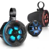 Waterproof Off-Road Speakers 800W RGB Lights Bluetooth Marine Grade<Pyle Online
