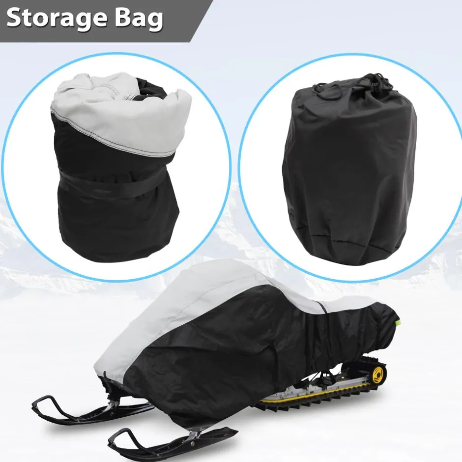 Waterproof Snowmobile Cover, Protects from Rain, Marine Grade Polyester<Pyle New