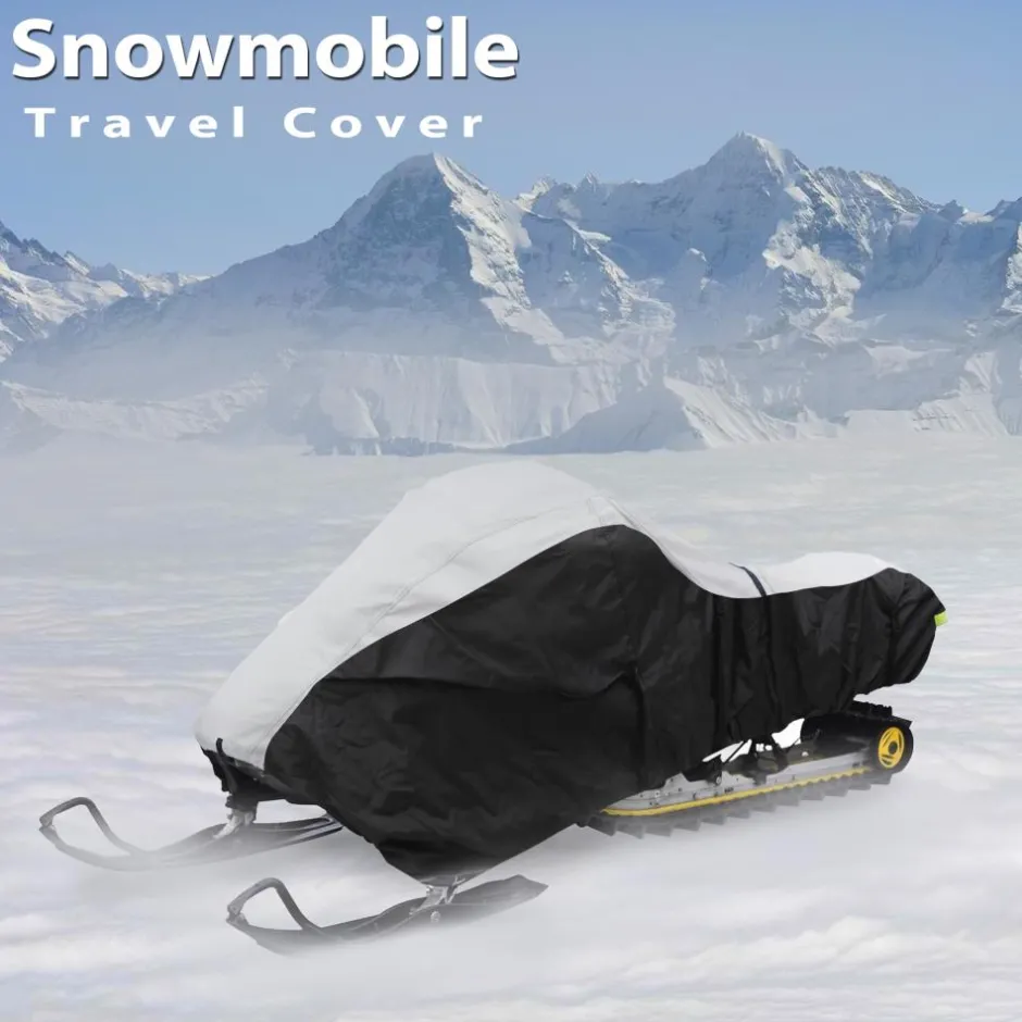 Waterproof Snowmobile Cover, Protects from Rain, Marine Grade Polyester<Pyle New