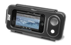 Waterproof Speaker Case - Amplifies Sound - Touchscreen Use - Black<Pyle Outlet