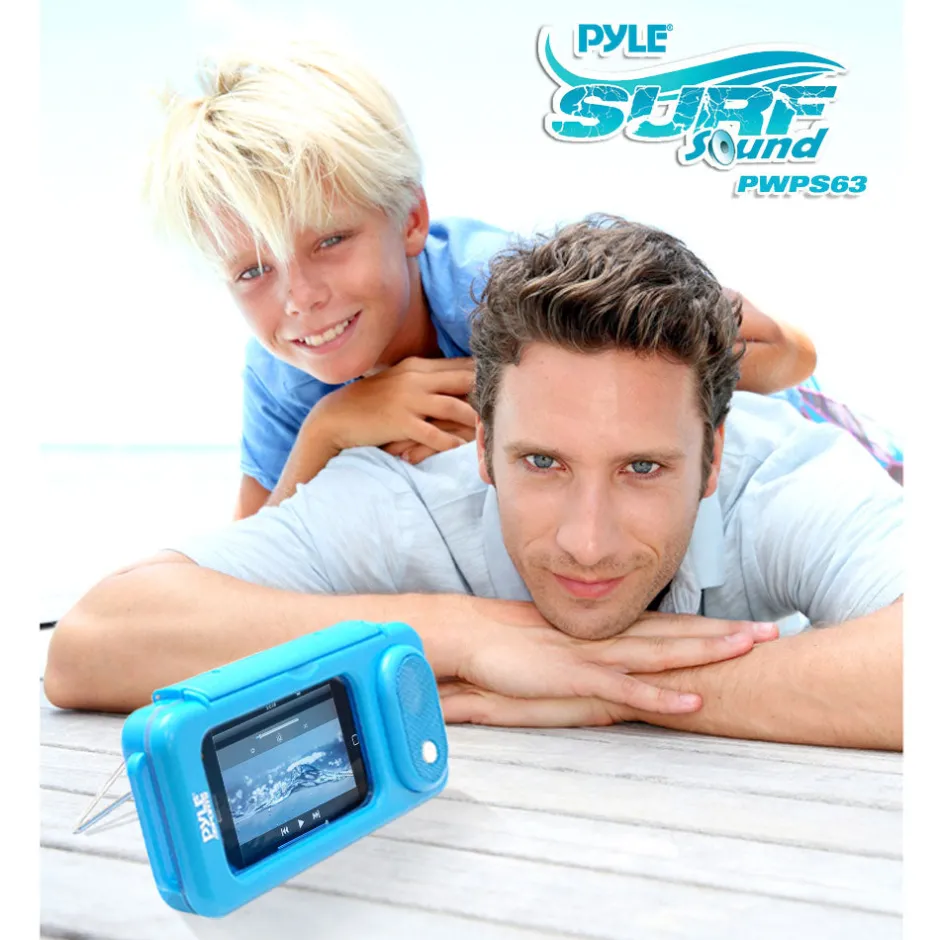 Waterproof Speaker Case Amplifies Sound Clear Plastic White<Pyle
