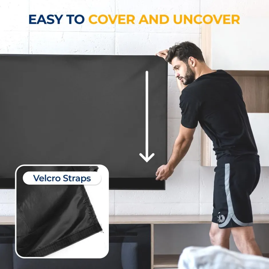 Waterproof TV Cover 60-70" - Weatherproof, Dustproof, Remote Pocket<SereneLife New