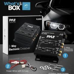 2-Way Audio Crossover Network - Enhanced Sound - Independent Output Control<Pyle Discount