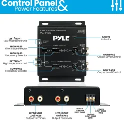 2-Way Audio Crossover Network - Enhanced Sound - Independent Output Control<Pyle Discount