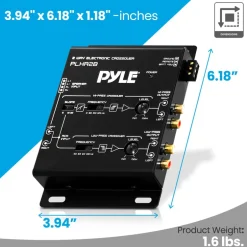 2-Way Audio Crossover Network - Enhanced Sound - Independent Output Control<Pyle Discount