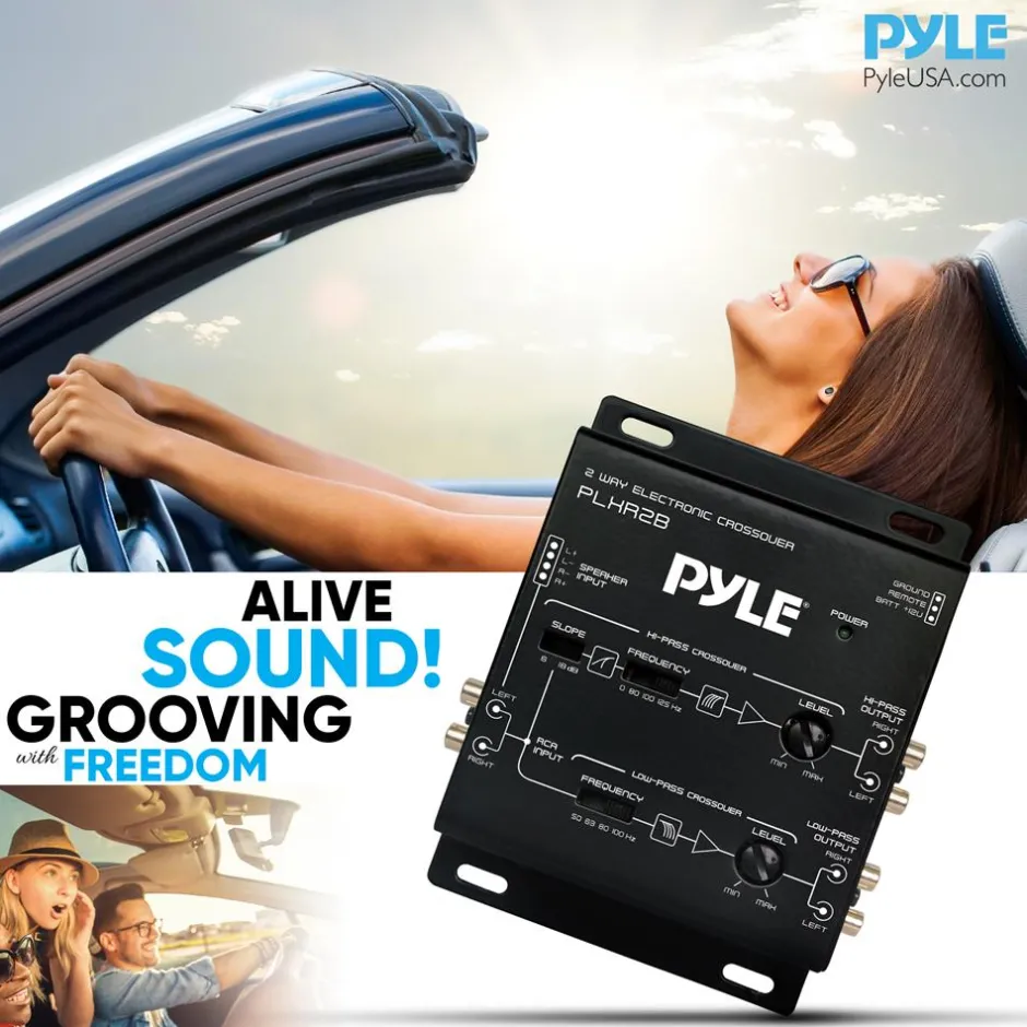 2-Way Audio Crossover Network - Enhanced Sound - Independent Output Control<Pyle Discount
