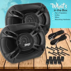 3-Way Car Stereo Speakers 400W Low Distortion 6