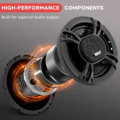 3-Way Car Stereo Speakers 300W Low Distortion 6.5