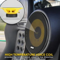 2-Way Component Speaker System 400W Yellow Poly Cone Butyl Surround<Pyle Outlet