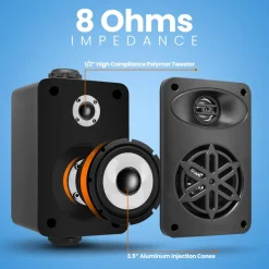 2-Way Indoor/Outdoor Speaker System<Pyle New
