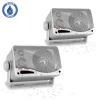 3-Way Waterproof Marine Speakers 200W Aluminum Woofer Silver<Pyle