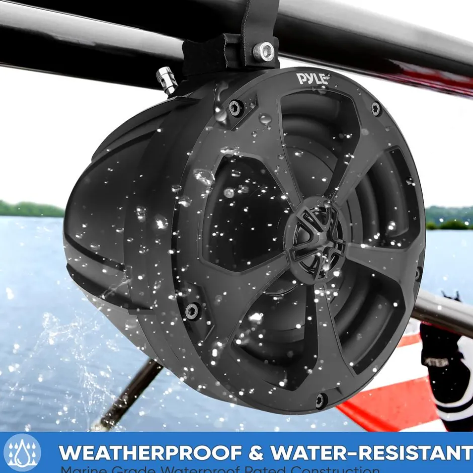 2-Way Waterproof Off-Road Speakers 1000W Marine Grade 5.25" Woofers<Pyle Sale