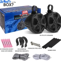 2-Way Waterproof Off-Road Speakers 1000W Marine Grade 5.25