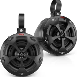 2-Way Waterproof Off-Road Speakers 800W Marine Grade, 4" Woofer, Black<Pyle Discount