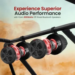 2-Way Waterproof Off-Road Speakers 800W Marine Grade, 4" Woofer, Black<Pyle Discount