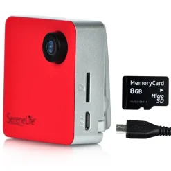 Wearable Camera 1080p HD WiFi Control Compact Red<SereneLife Best