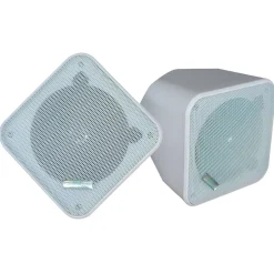 Weatherproof 2-Way Speakers, Max Bass, Marine Grade, White (Pair)<Pyle Hot