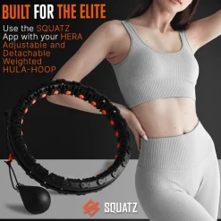 Weighted Exercise Hula Hoop for Weight Loss, Adjustable 22-Piece Design<SQUATZ Outlet