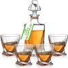 Whiskey Decanter Set - Enhances Flavor - Crystal Glass - Clear<NutriChef