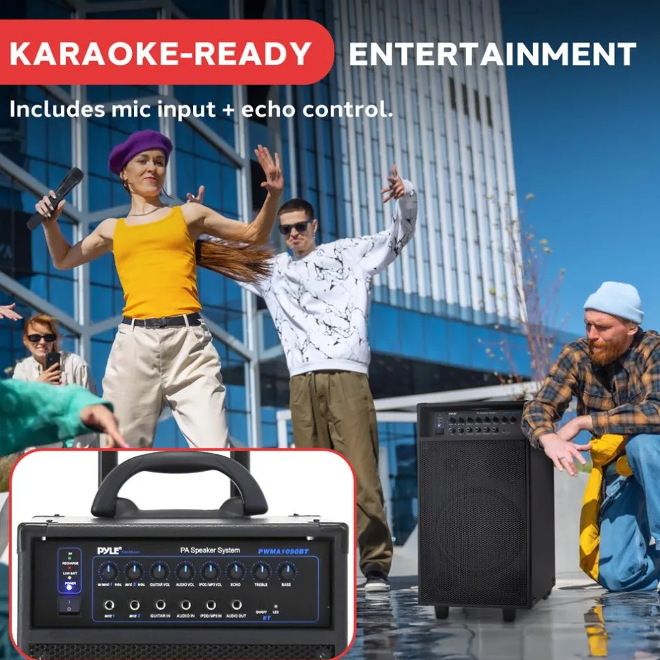Wireless & Portable Bluetooth Pa Speaker<Pyle Clearance