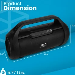 Wireless Bluetooth Boombox Speaker - Monstrous Sound, Waterproof, 40W<Pyle Clearance